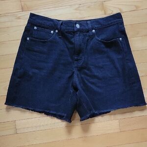 Women's Black Denim Shorts